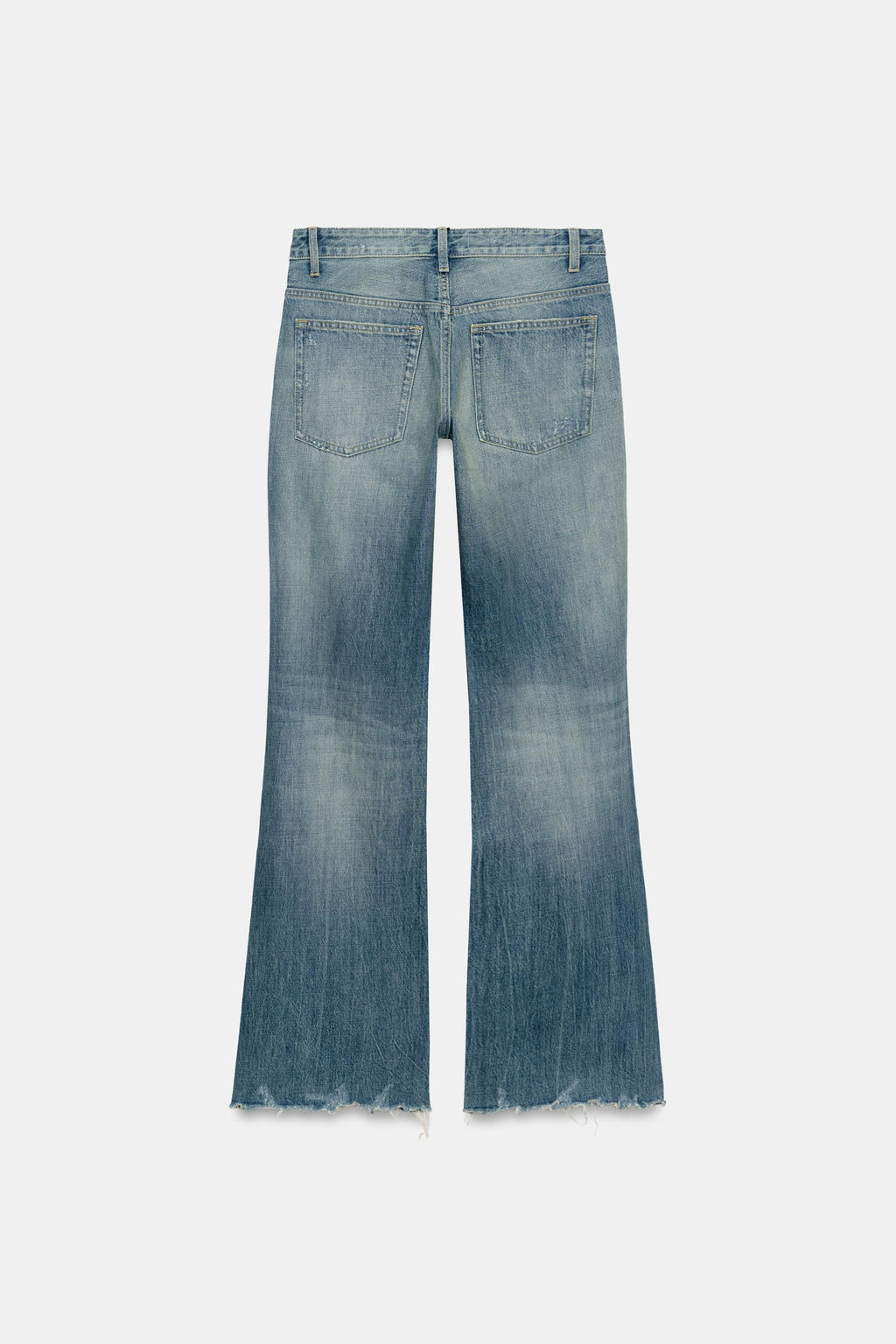 JEANS TRF FLARE ROTOS TIRO MEDIO / Azul - Zara фото 7