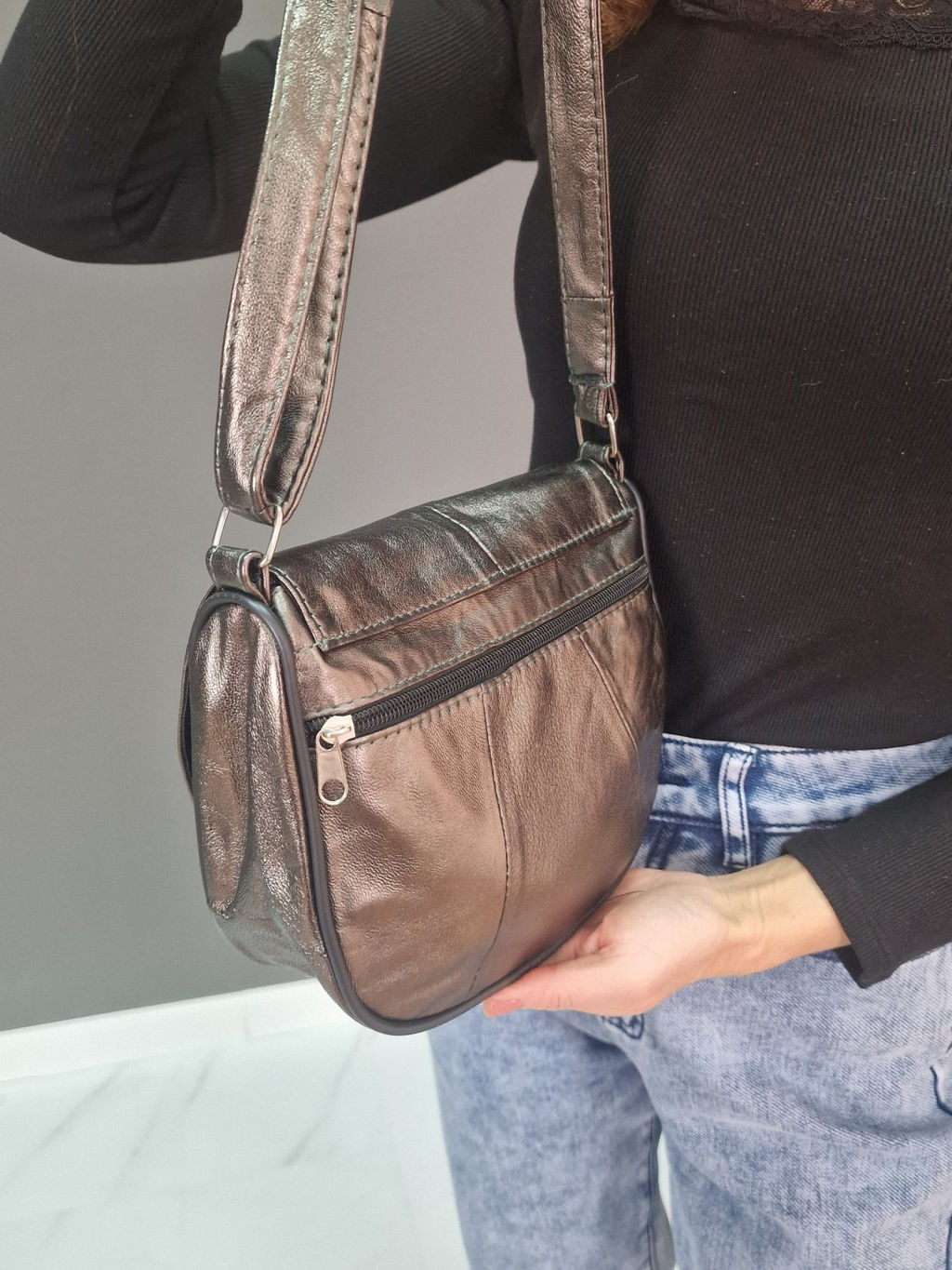 Сумка женская из телячьей кожи