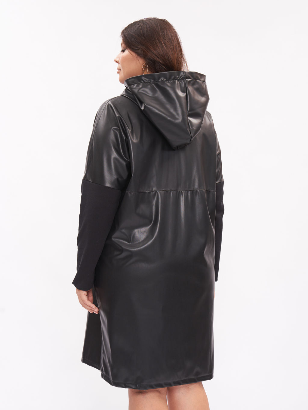 Пальто из эко-кожи PL10209BLK01 - Артесса фото 13