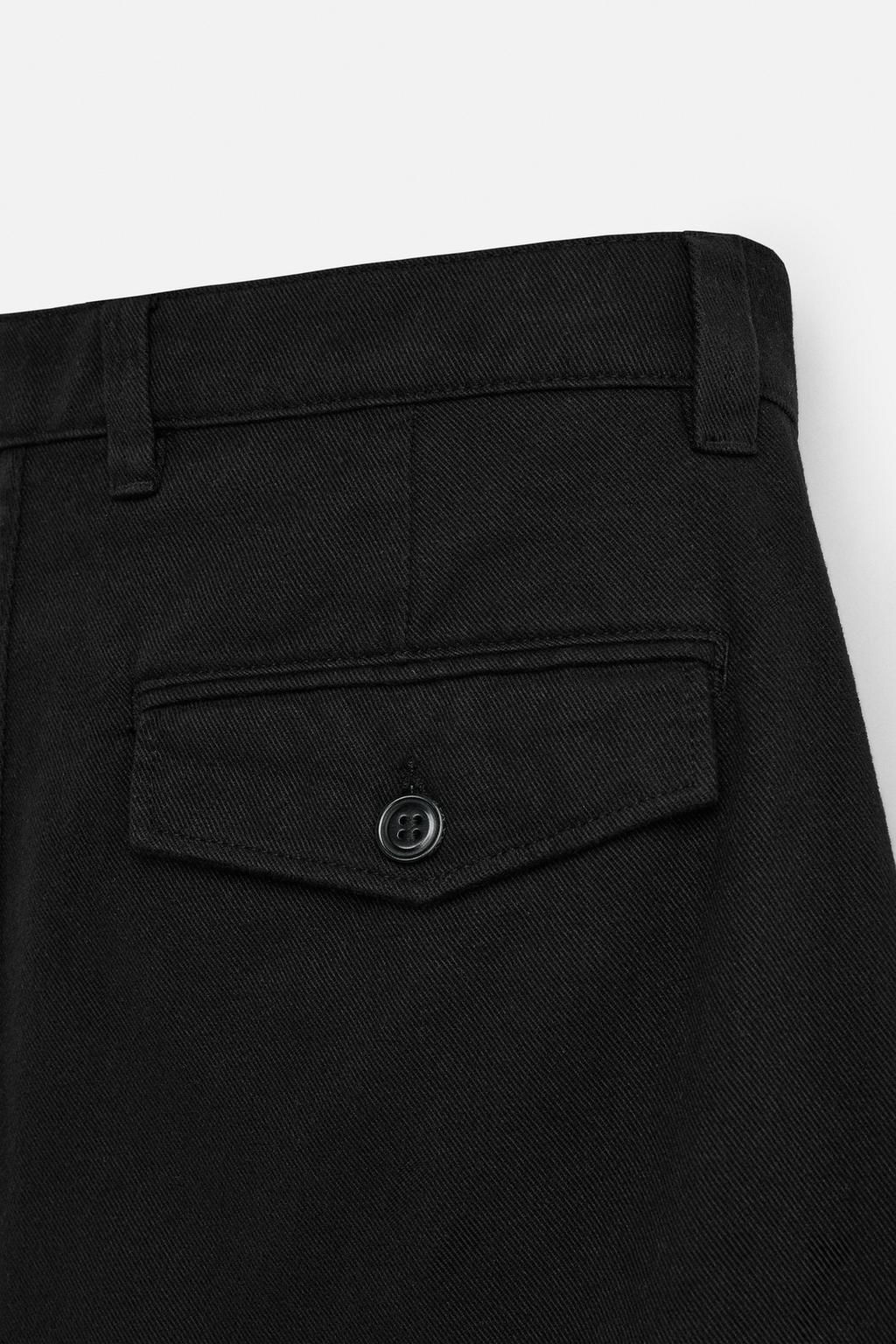 RELAXED FIT BERMUDA SHORTS WITH PLEATS - Zara фото 9