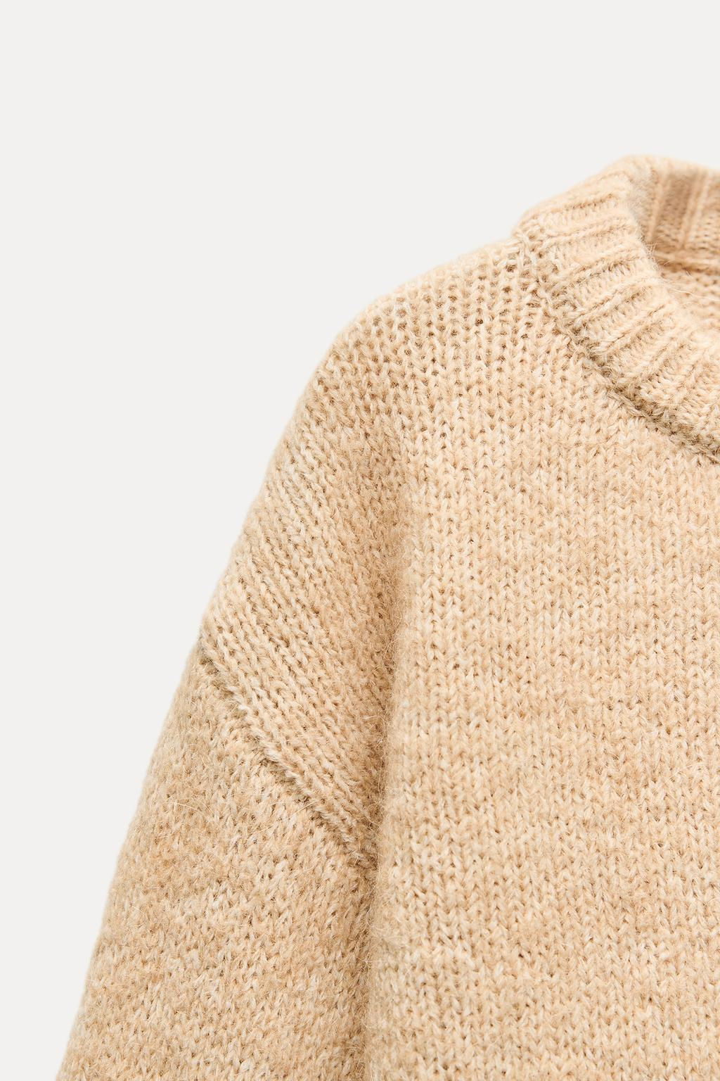 CROPPED KNIT SWEATER - Zara фото 5