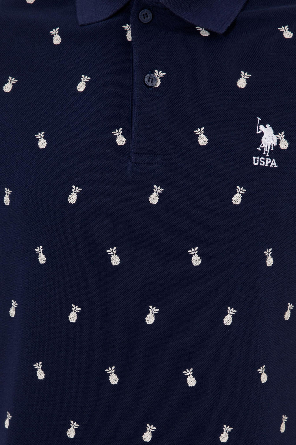 U. S. Polo Assn Мужская темно-синяя футболка с воротником-поло - U.s. polo assn фото 12