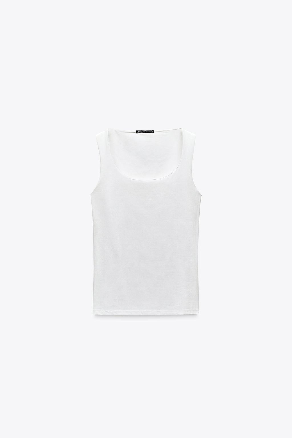 WIDE STRAP POLYAMIDE VEST TOP - Zara фото 59