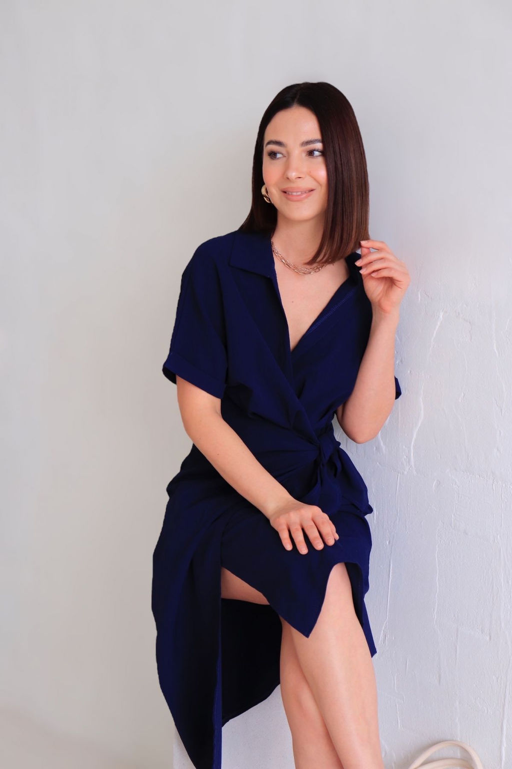 Martichelli Платье в глубоком синем  фото 2