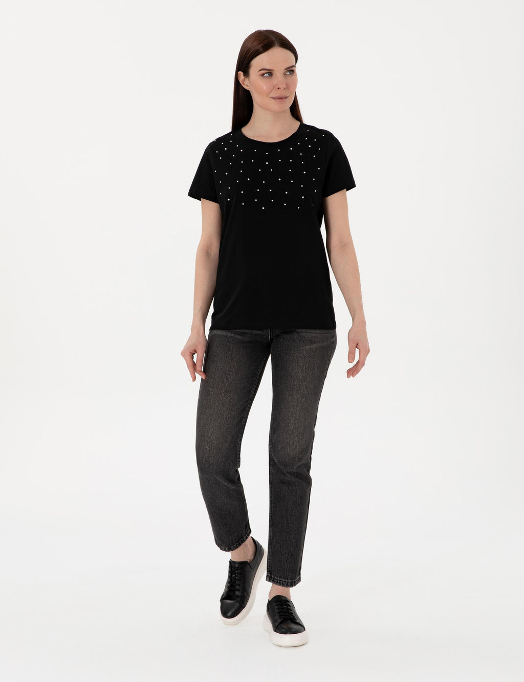 Siyah Regular Fit Ti__rt - Pierre cardin фото 4
