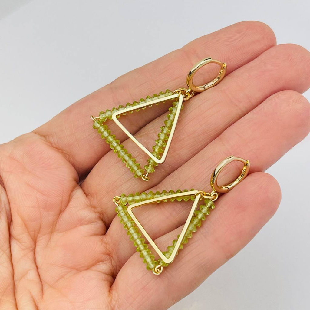 Серьги из Хризолита