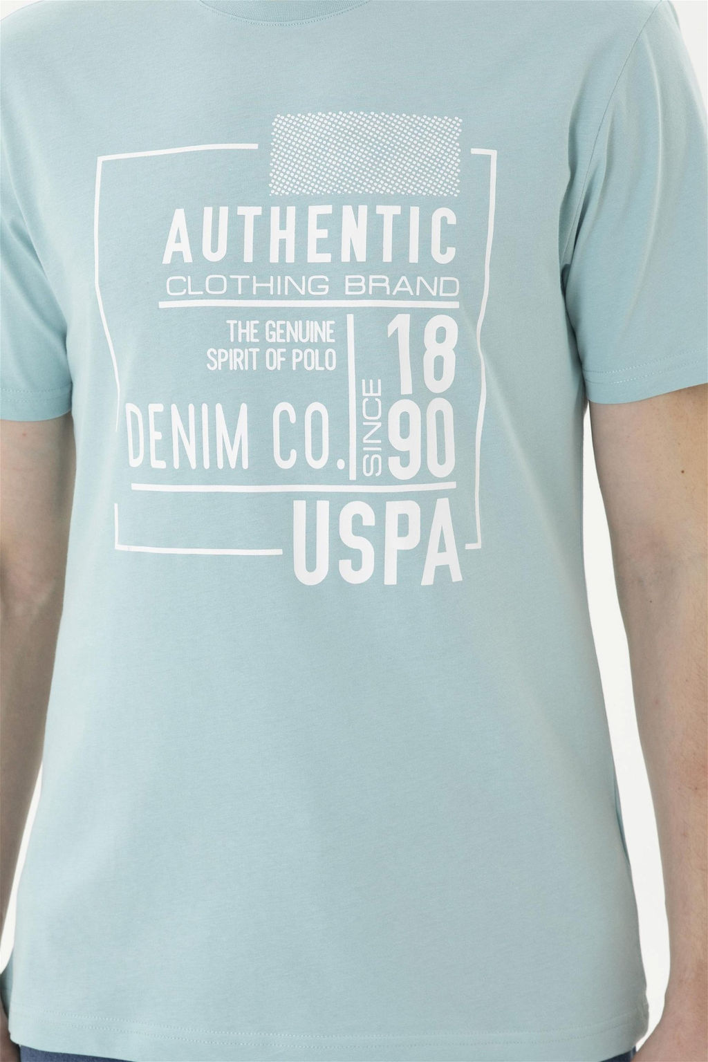 Мужская футболка водно-зеленого цвета - U.s. polo assn фото 6