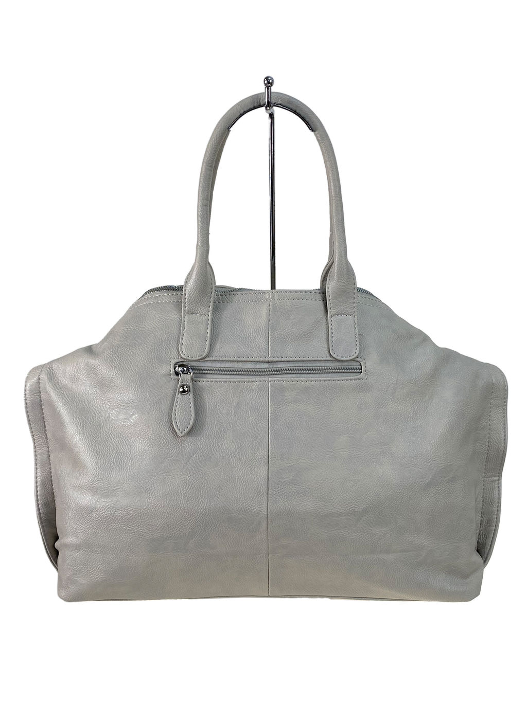 Женская сумка из искусственной кожи, цвет светло серый