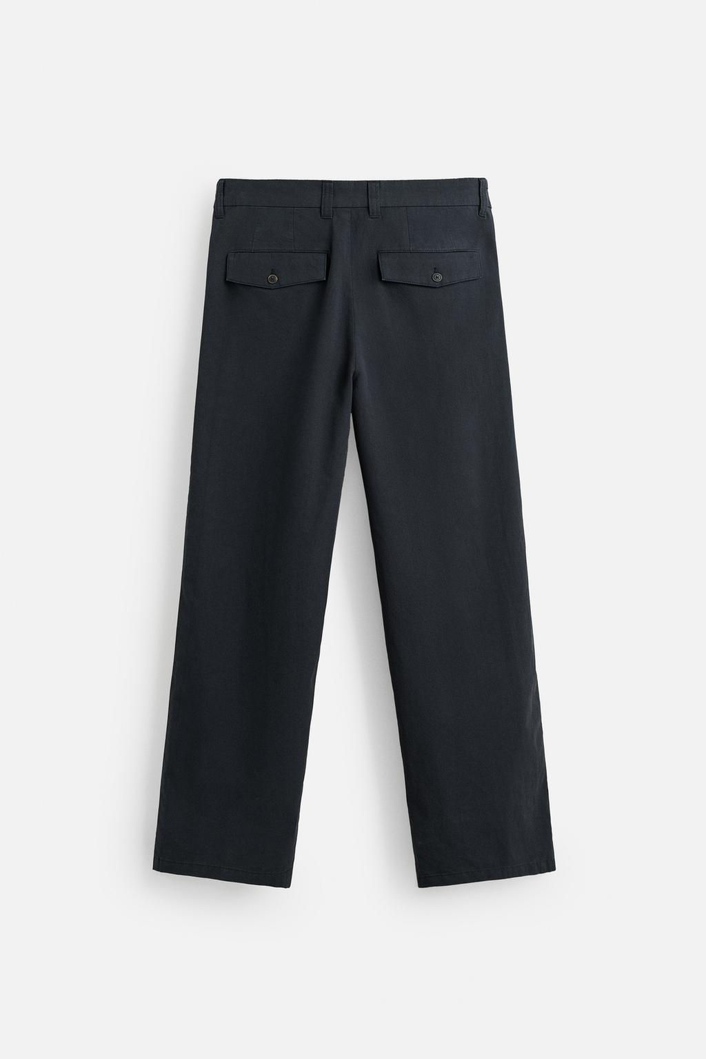 REGULAR FIT TEXTURED TROUSERS - Zara фото 7