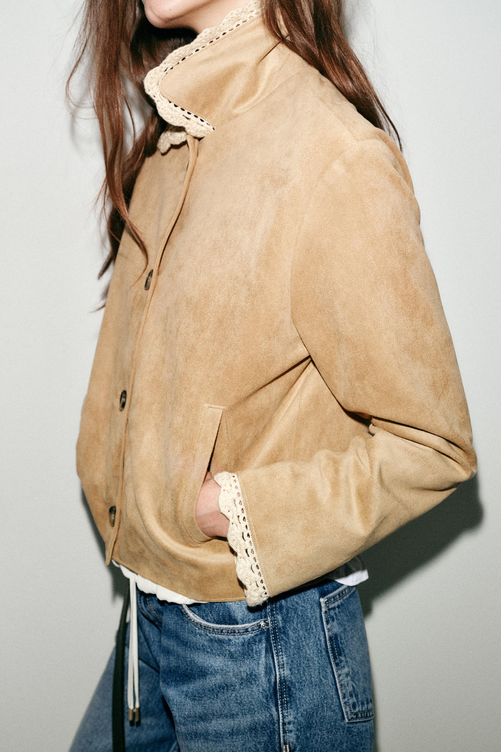FAUX SUEDE JACKET - Zara фото 16