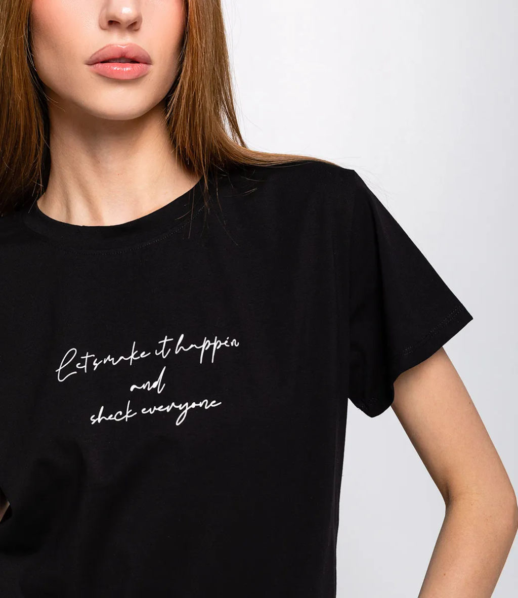 Футболка #КТ05102, чёрный