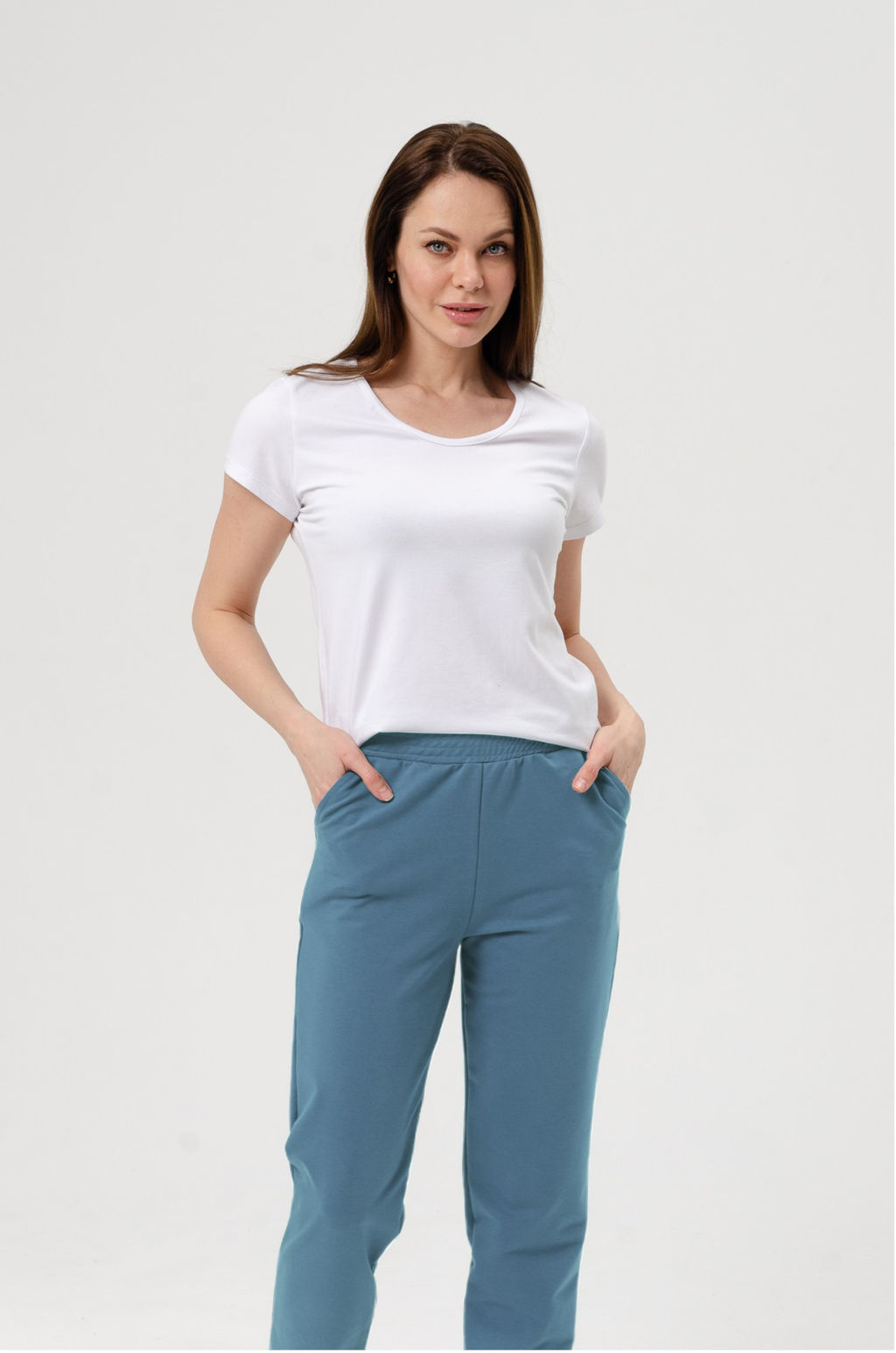 Джоггеры микс Цвет:Изумрудный