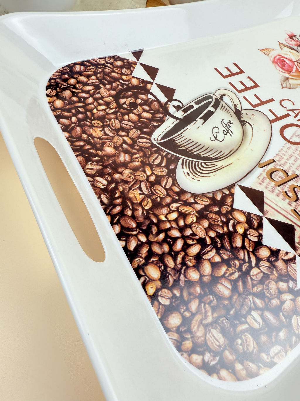 Поднос 42*30 см, 75861 прямоуг. микс пластик