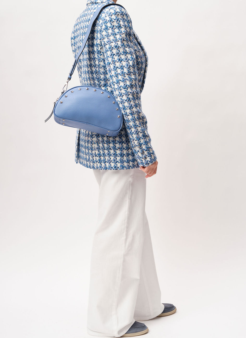 Кожаная сумка Azaro 30706 сиреневый закат