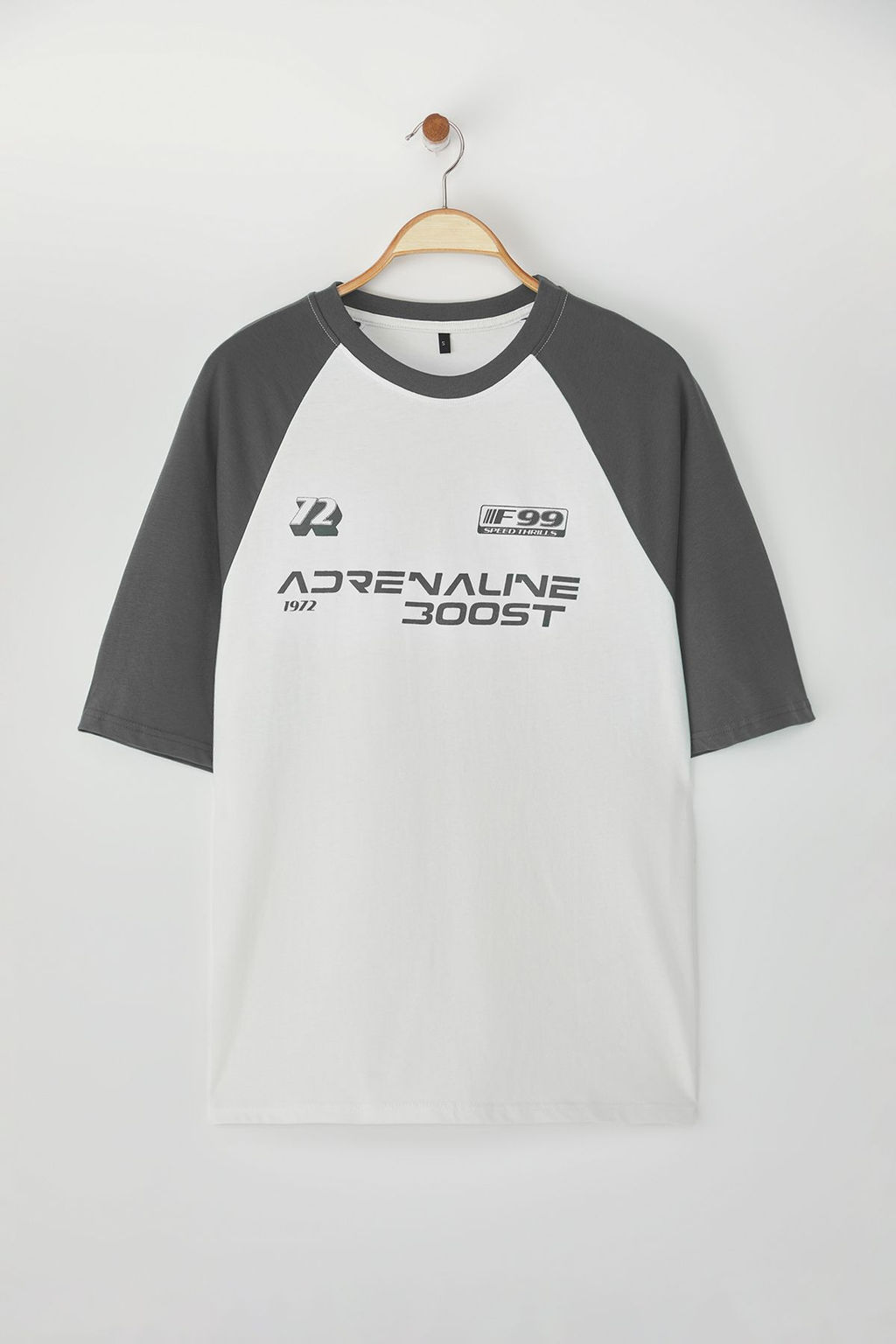 TRENDYOL MAN Siyah Oversize Fit %100 Pamuklu Bask?l? Tok Kumas T-shirt TMNSS24TS00139 - Trendyolmilla фото 2