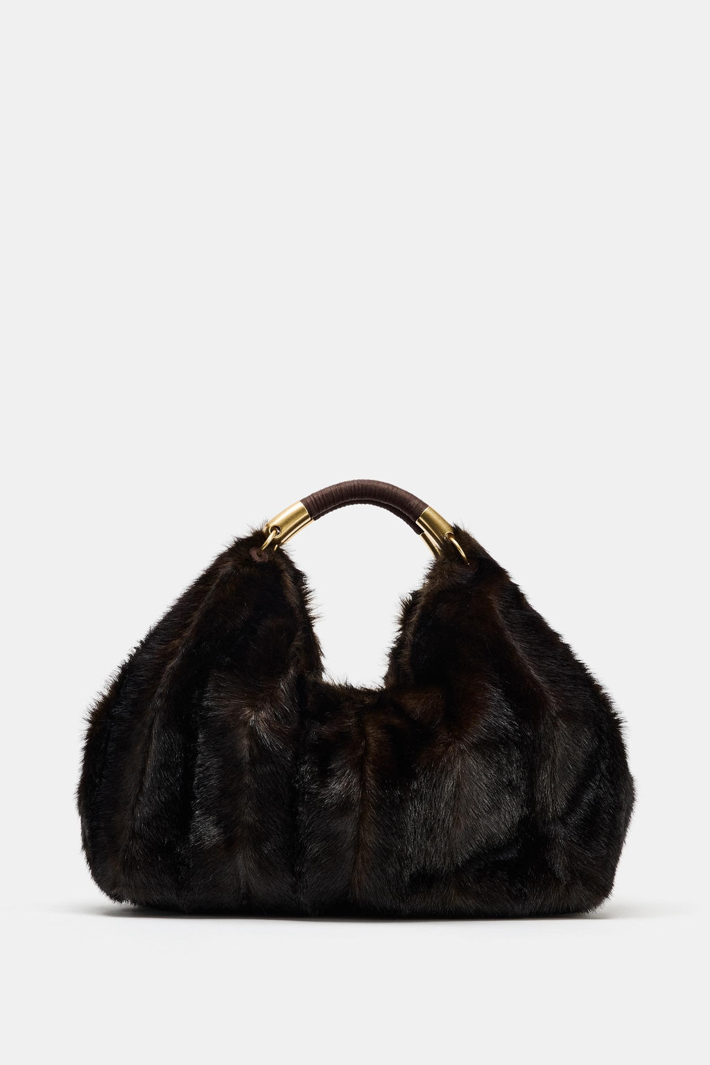 MAXI FAUX FUR BAG - Zara фото 9