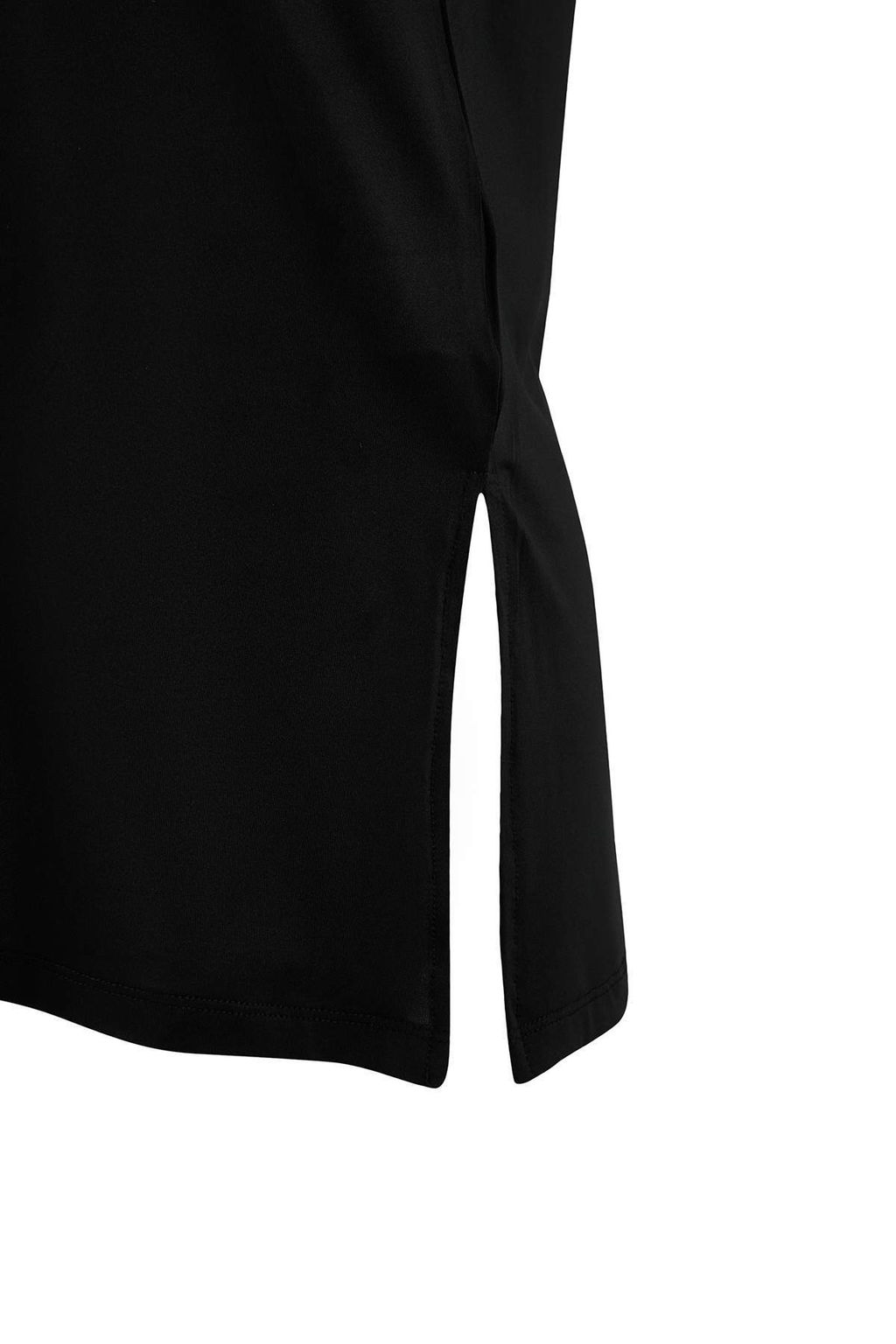 Siyah Micro Kumas Y?rtmac Detayl? Orme Spor T-Shirt THMSS26TS00002