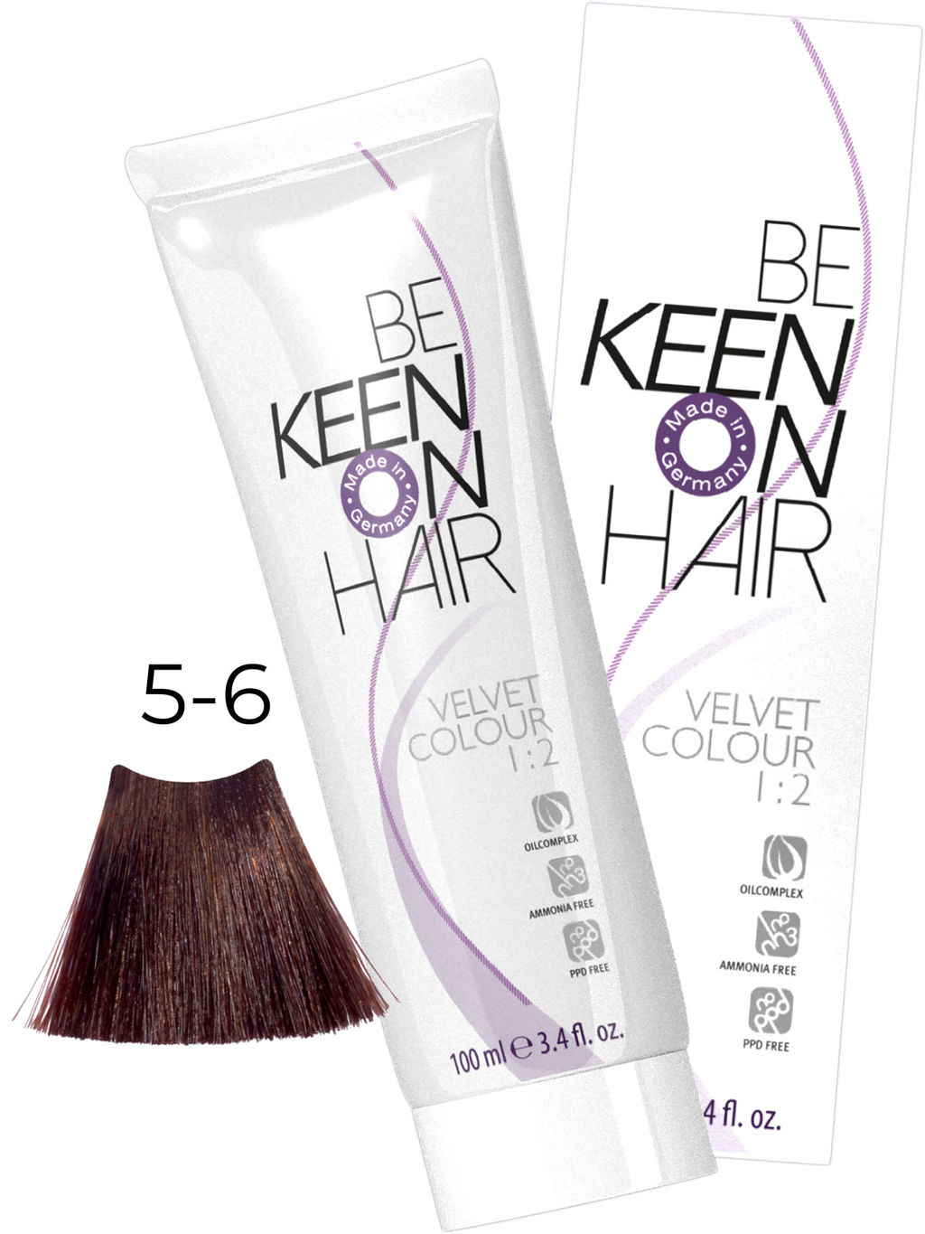 Крем-краска без аммиака VELVET COLOUR 7.45 Mittelblond Kupfer-Rot/Натуральный медно-красный блондин