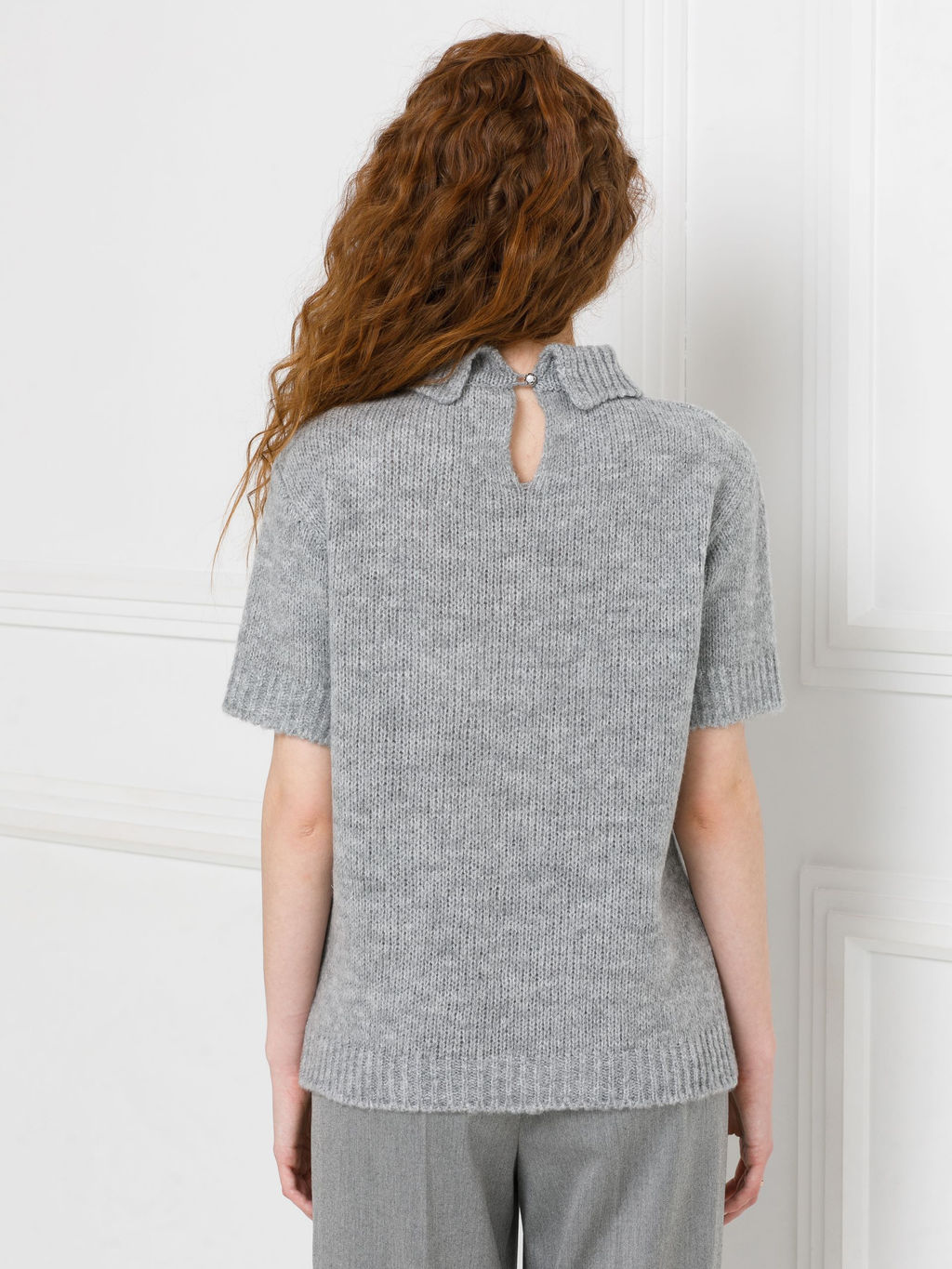 Блузка вязаная