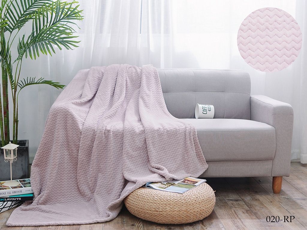 Плед Роял Плюш Розовый 200х220