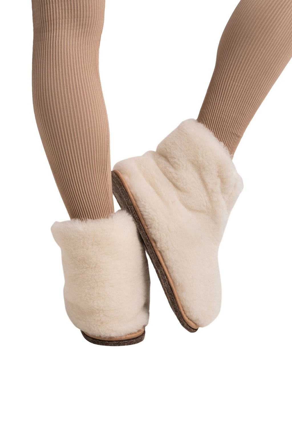 Чуни домашние РОДИНА, цвет карамель - Woollamb фото 19