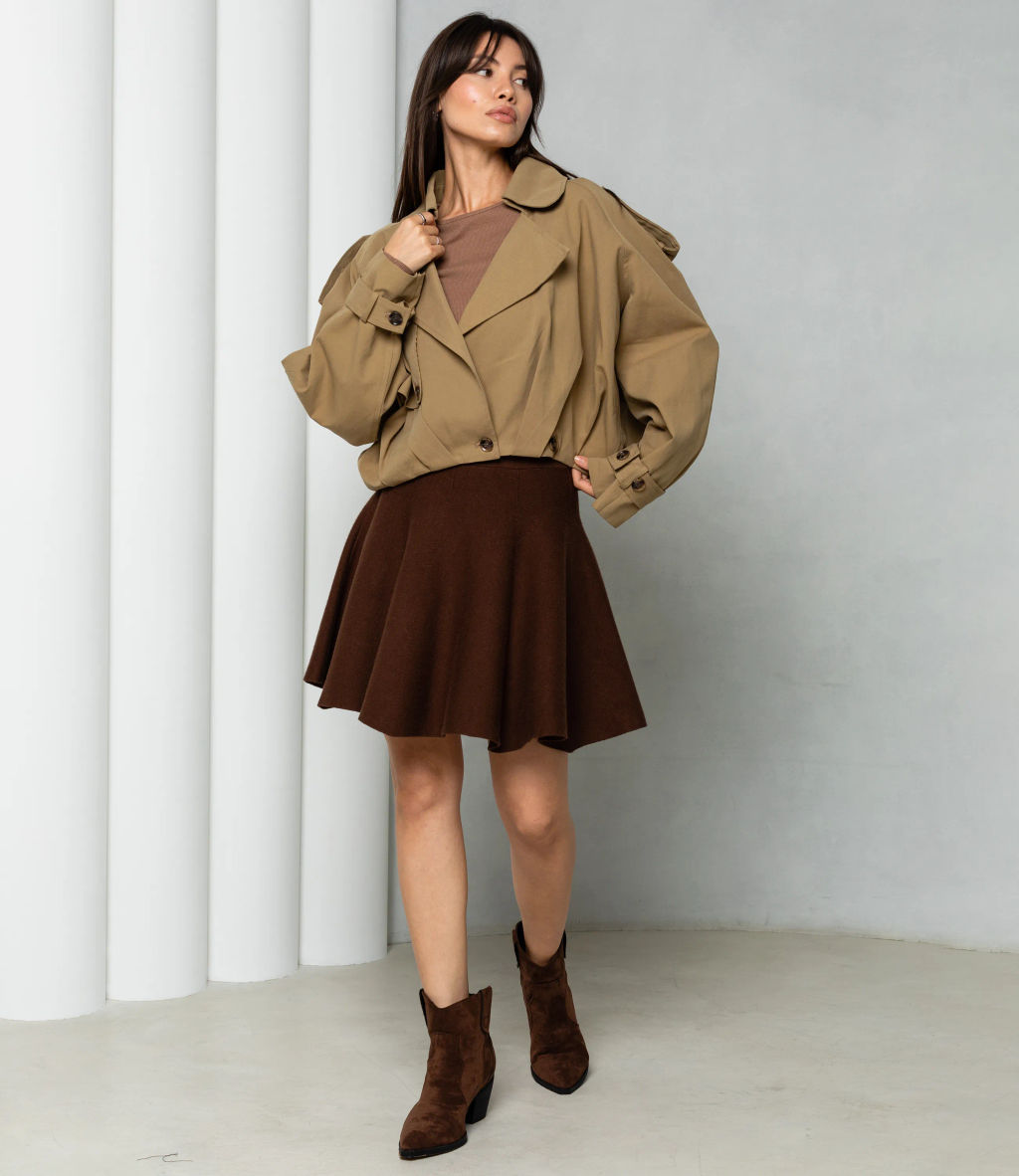 Куртка #КТ6837 (1), светлый хаки - Dommod фото 4