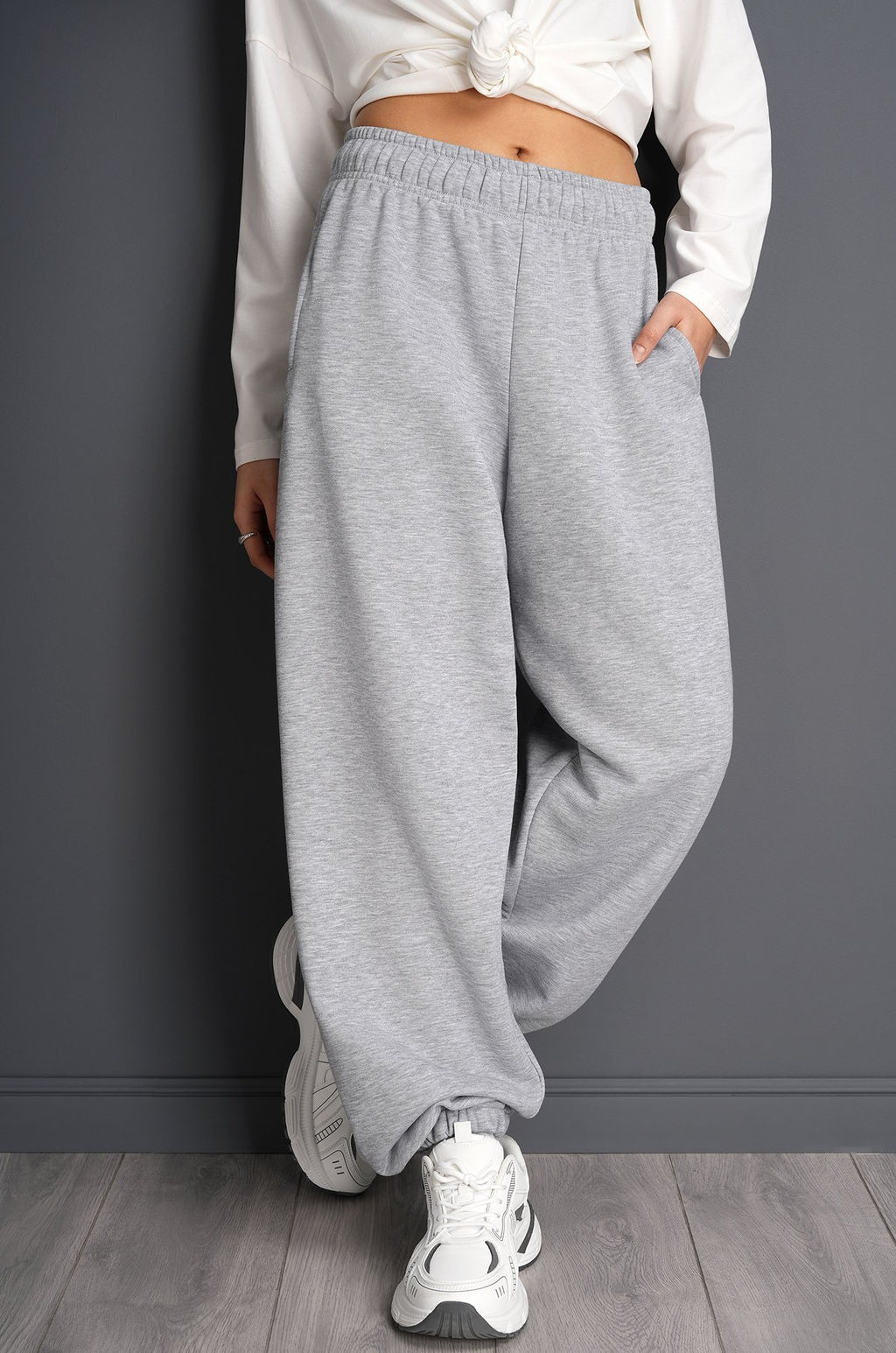 Женские брюки из футера Happyfox