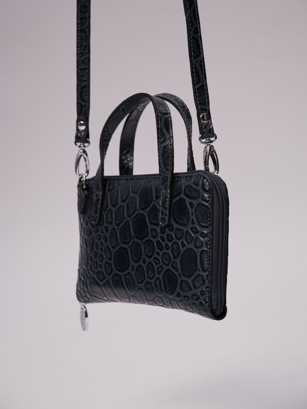 Сумка кожаная Azaro 30850 синий камень