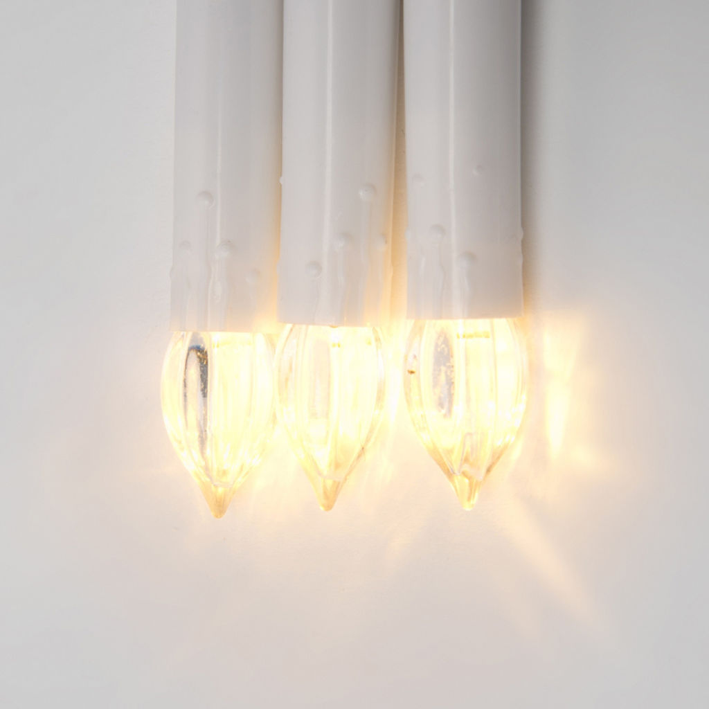 ULD-S0600-030/SGA WARM WHITE IP20 CANDLES Гирлянда светодиодная Свечки, 6м. 30 светодиодов. Теплый белый свет. Постоянное свечение. Провод зеленый. ТМ Uniel - Volpe фото 3