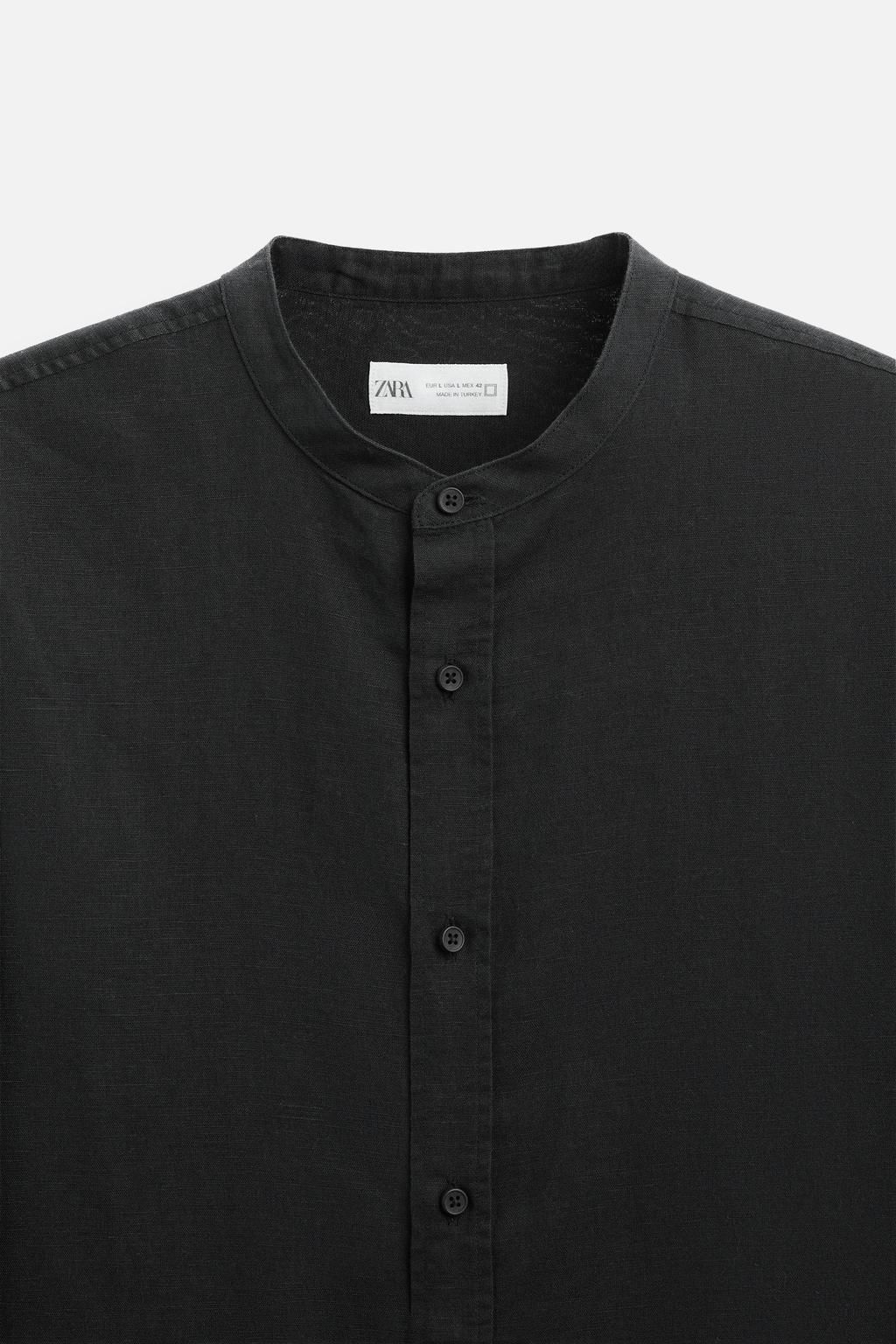 PAMUKLU KETEN GOMLEK - Zara фото 13