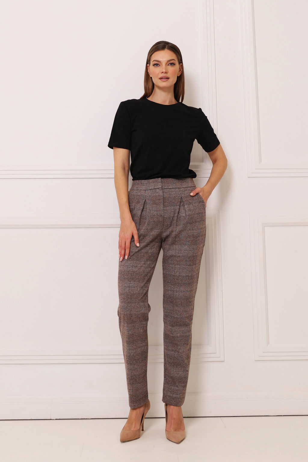 Брюки из костюмного трикотажа - Looklikecat фото 3