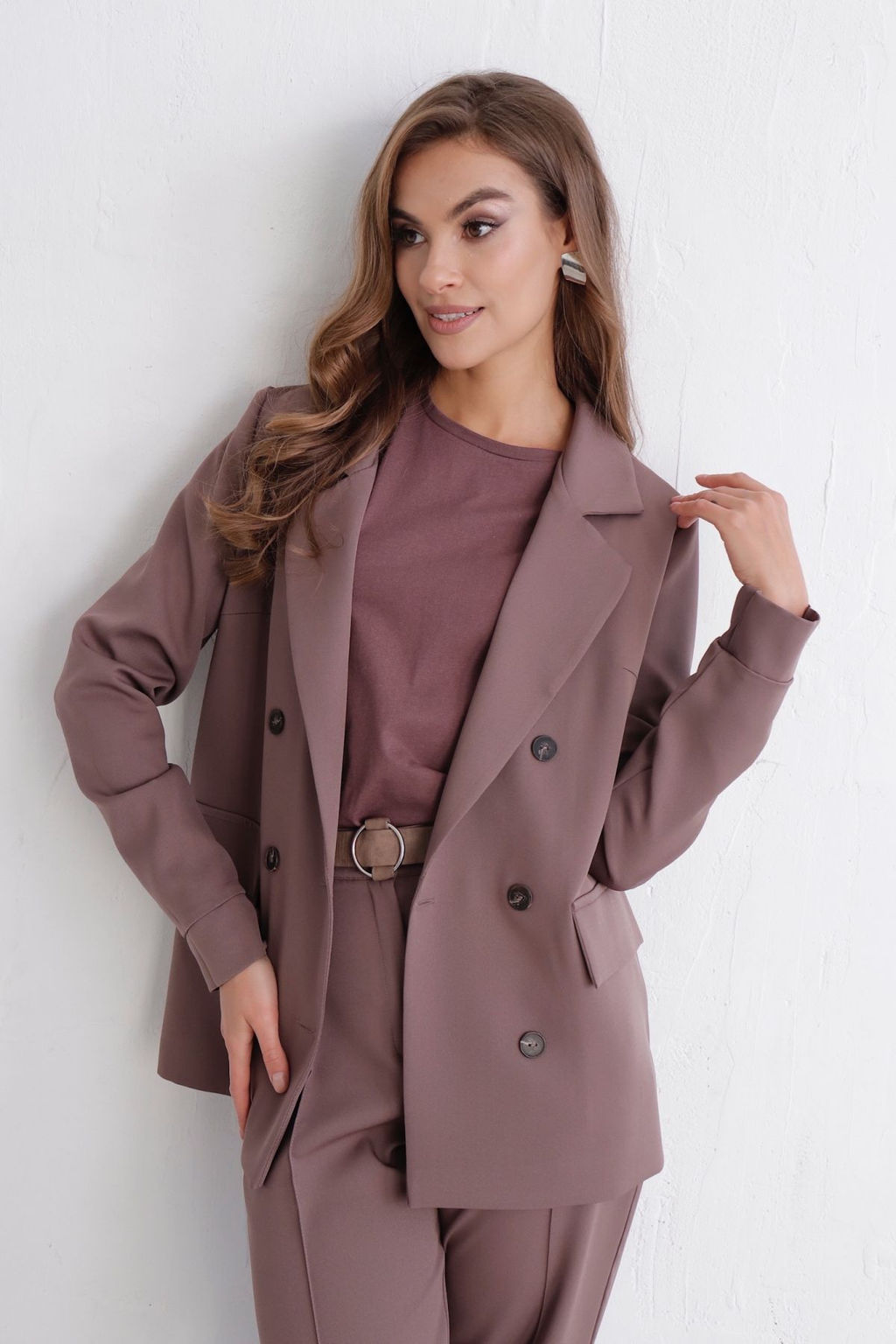 12097 Костюм брючный в цвете какао - Martichelli фото 3