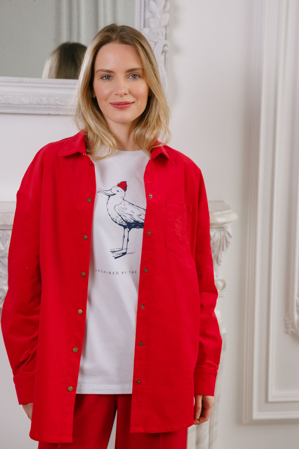 Рубашка женская Red - Captain's mate фото 13