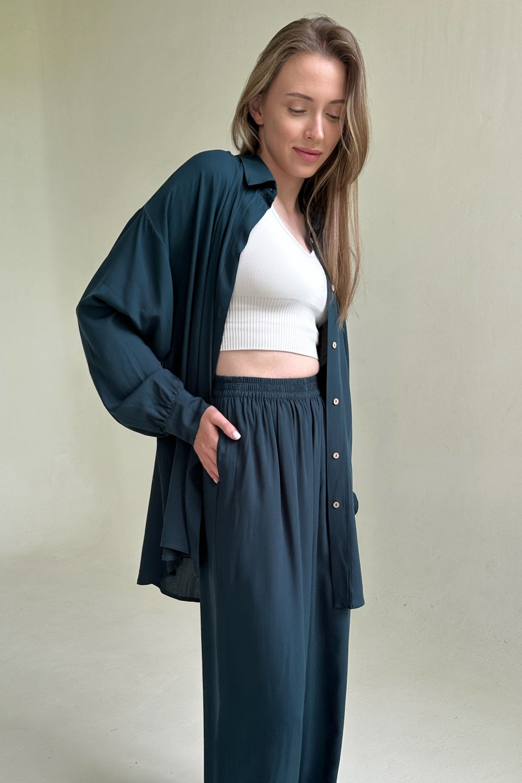 Костюм женский SET065/10/Изумруд - M&G all natural фото 6