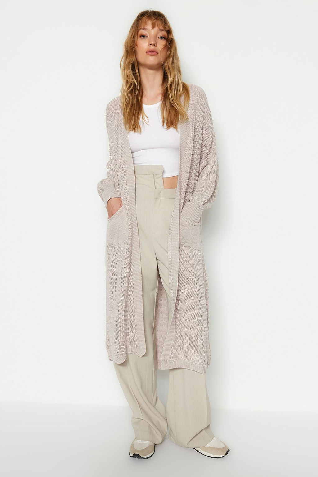 TRENDYOLMILLA Siyah Maxi Basic Triko H?rka TWOAW24HI00096  фото 9