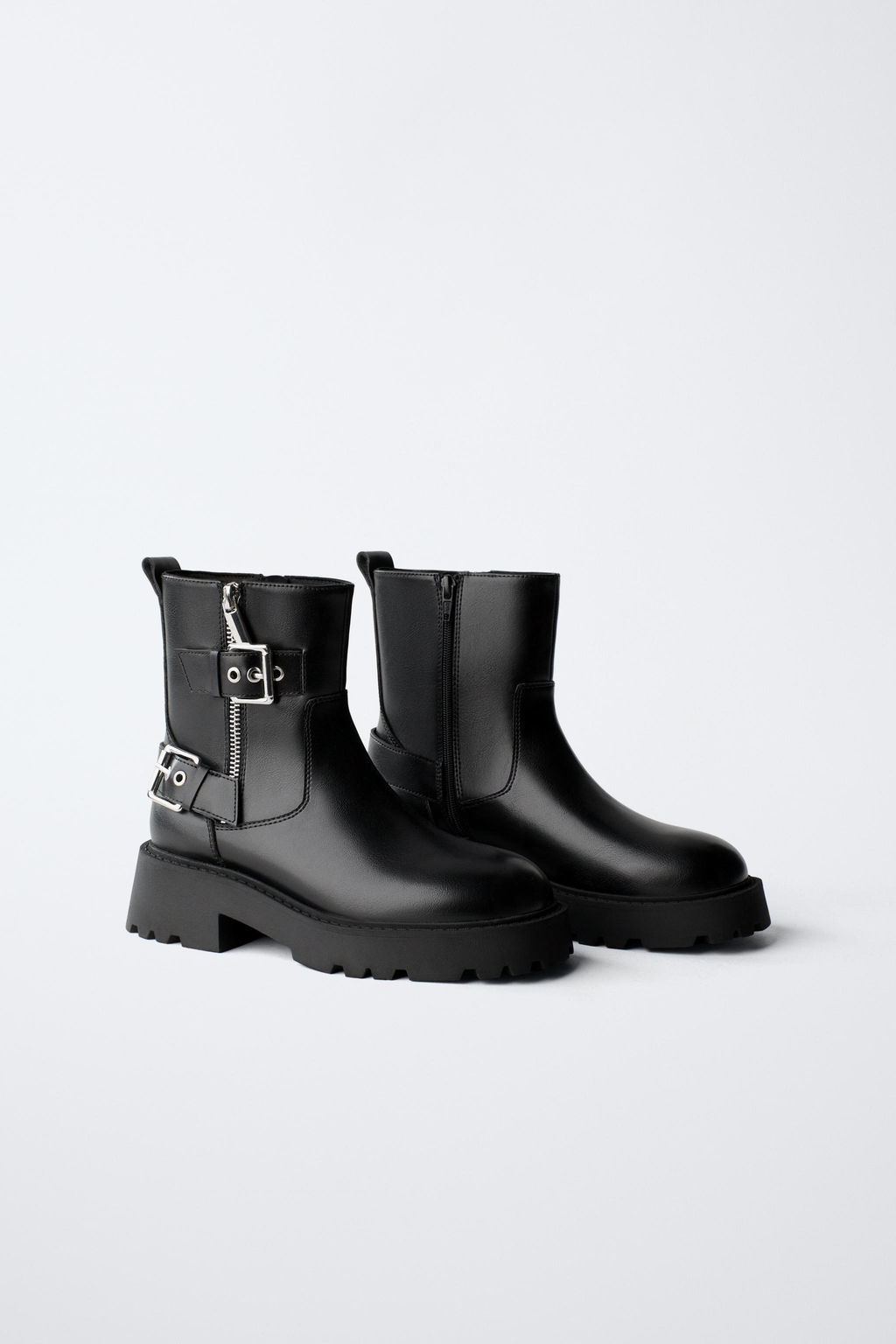 ANKLE BOOTS WITH BUCKLES - Zara фото 2