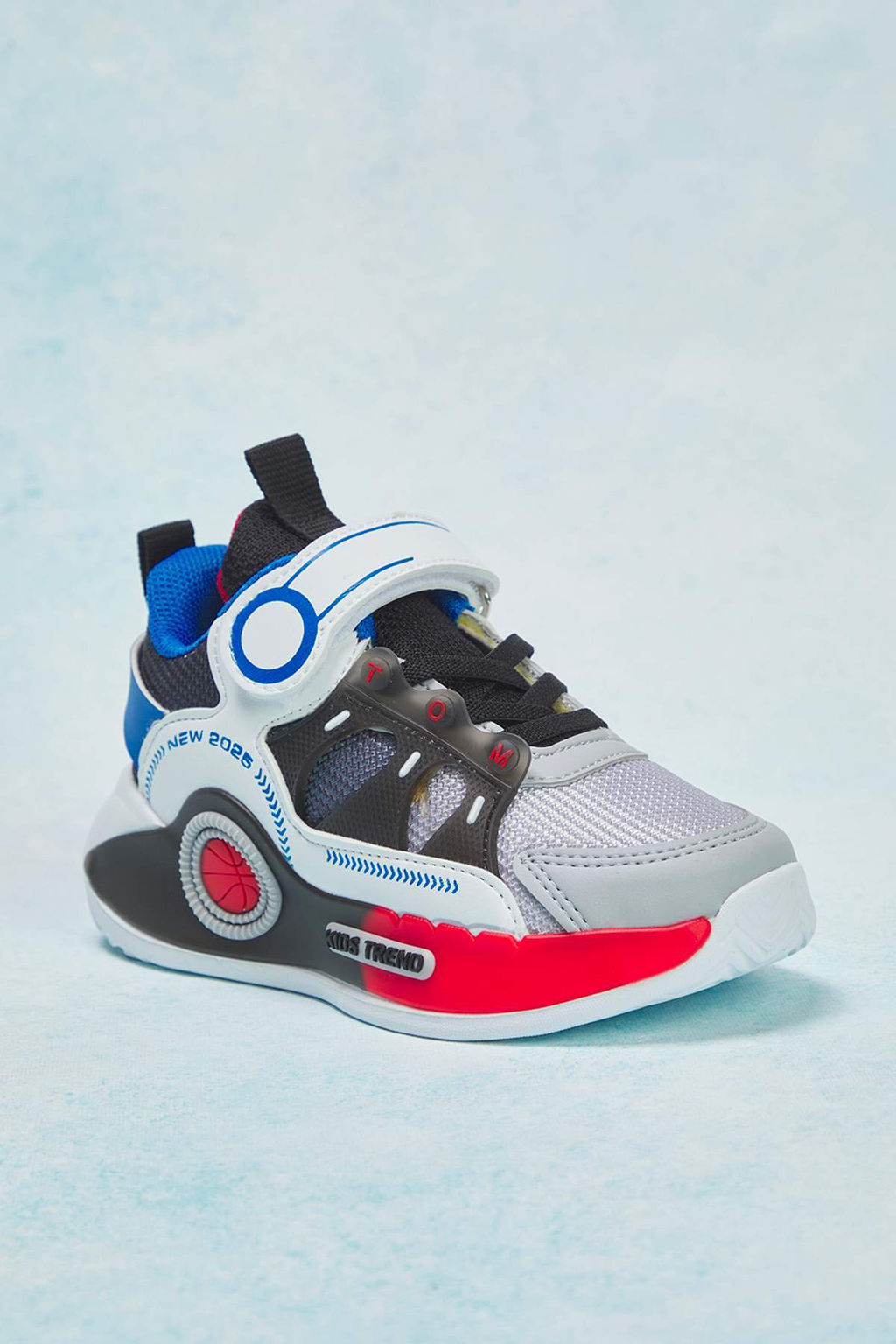 Gri Renk Bloklu C?rt Bantl? Ve Bagc?kl? Erkek Cocuk Kids Spor Ayakkab?
TAKAW26SN00009 - Trendyolmilla фото 2