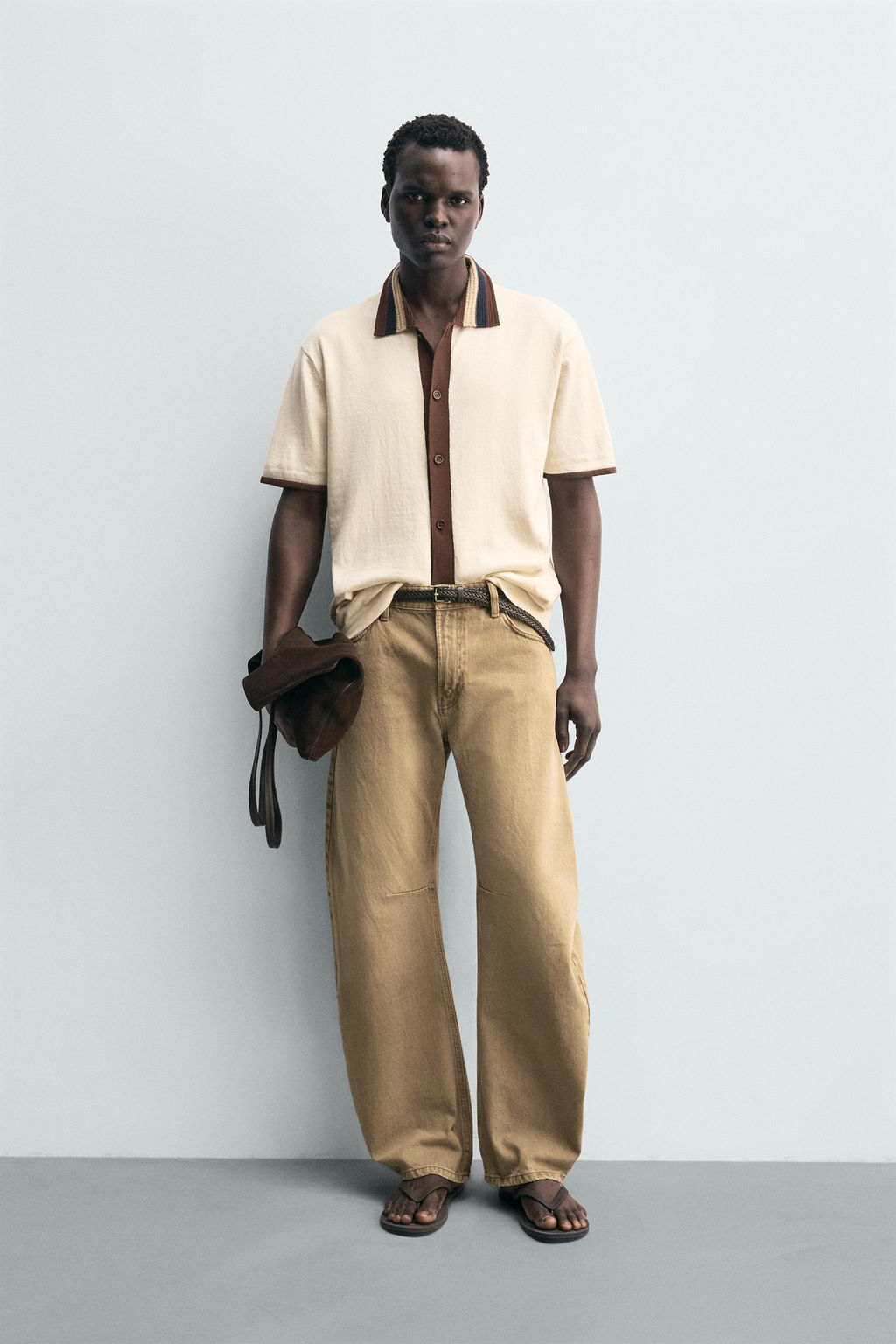 CONTRAST KNIT SHIRT - Zara фото 8