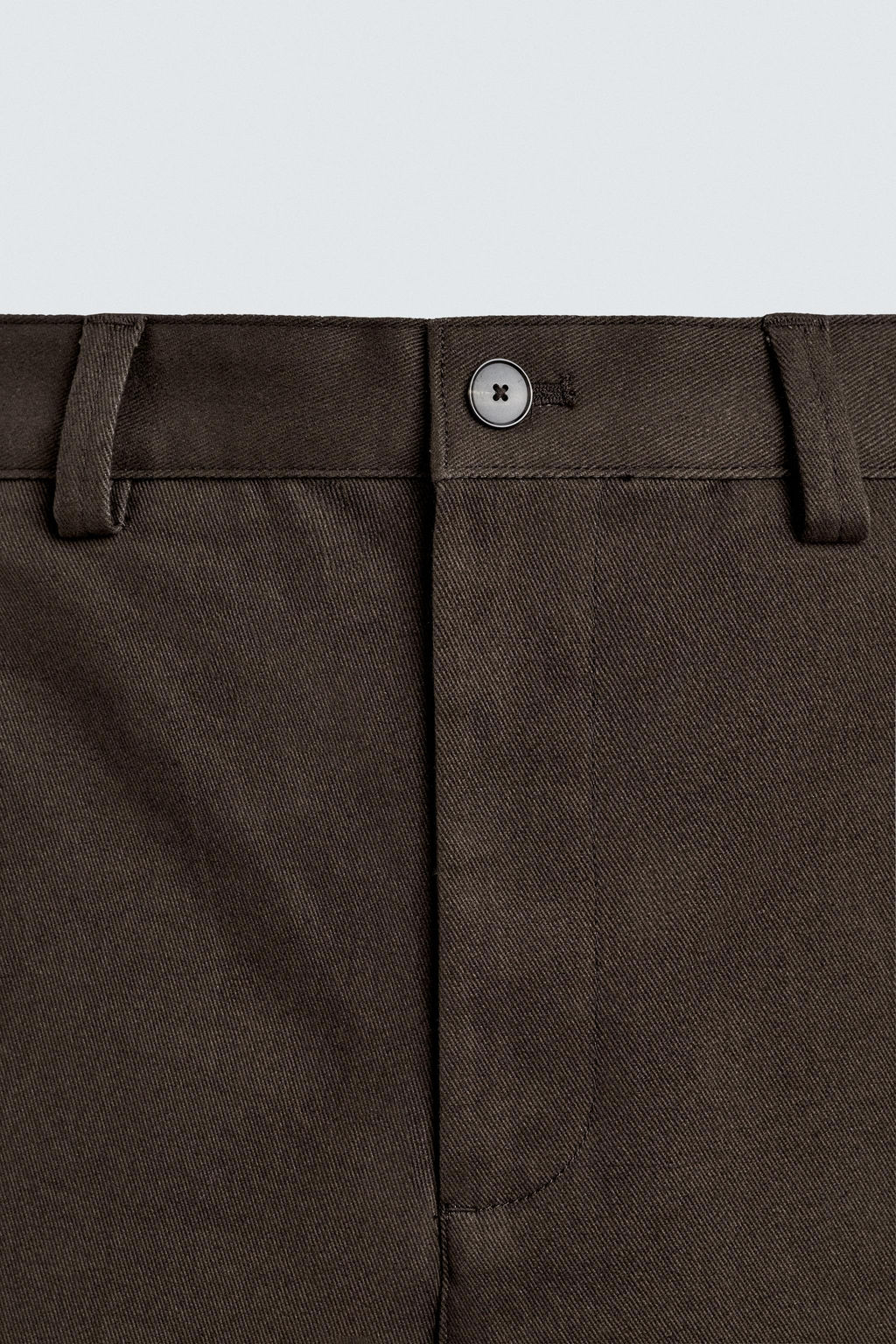 FLARE FIT TWILL TROUSERS - Zara фото 7