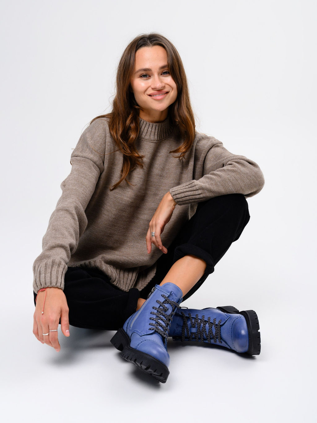 Ботинки 319.taskanabl.Вакса джинс/мех