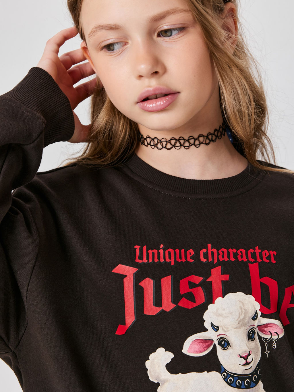 ACOOLA / Джемпер детский для девочек Vesna_sw темно-коричневый  фото 2