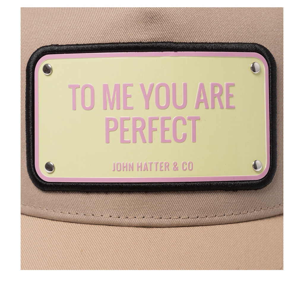 Бейсболка JOHN HATTER арт. 1-1053-L00 To Me You Are Perfect (бежевый / кремовый)  фото 4