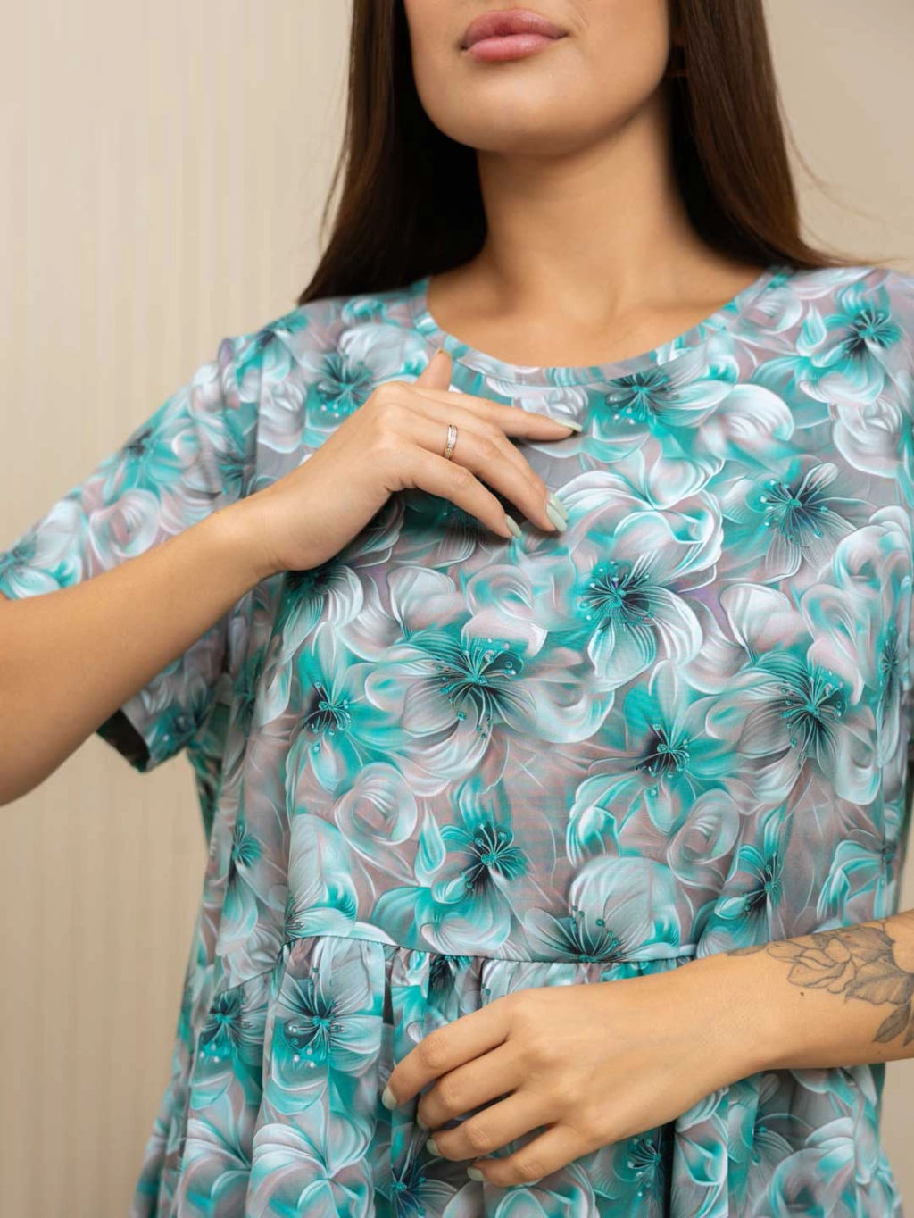 Платье женское, цвет зеленый - Барболета фото 4