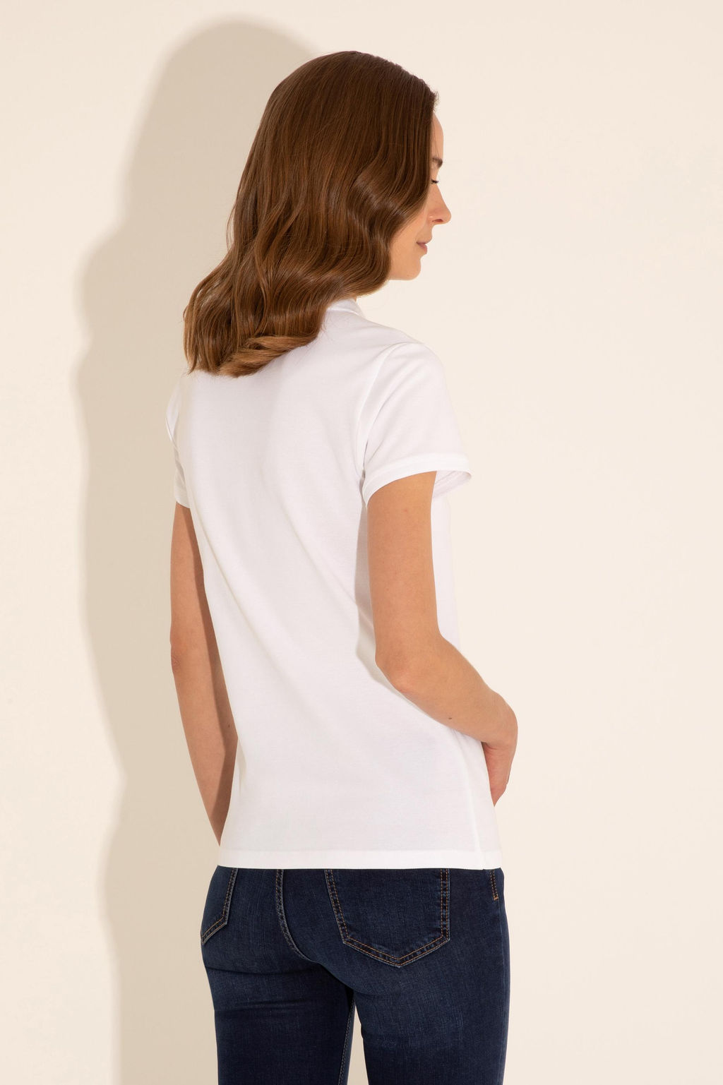 Женская белая базовая футболка - U.s. polo assn фото 20