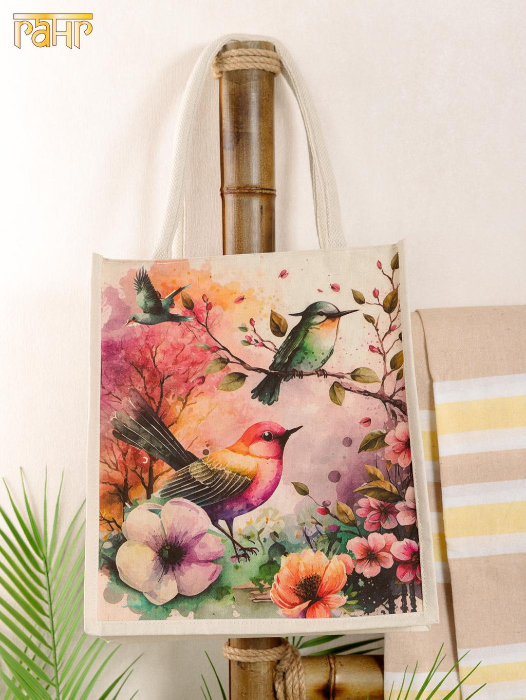 Сумка (хлопок) ламинированная 31х13х36см №3004/4 (Лето 2025)