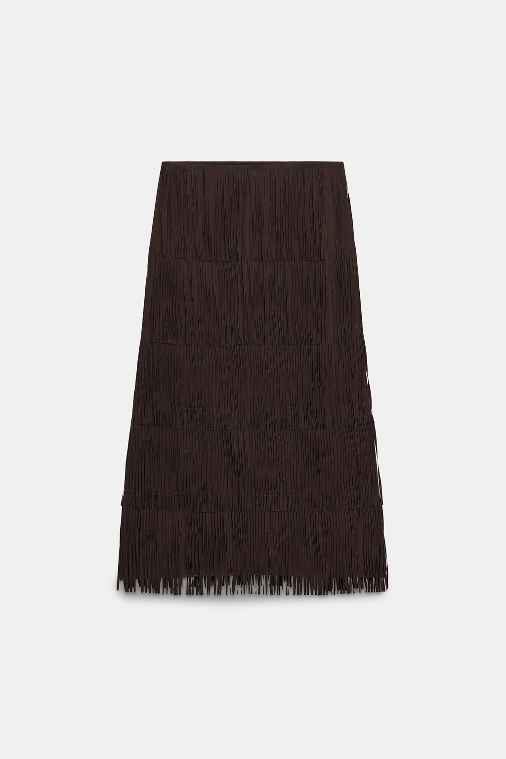 ZW COLLECTION FRINGED PENCIL SKIRT - Zara фото 5