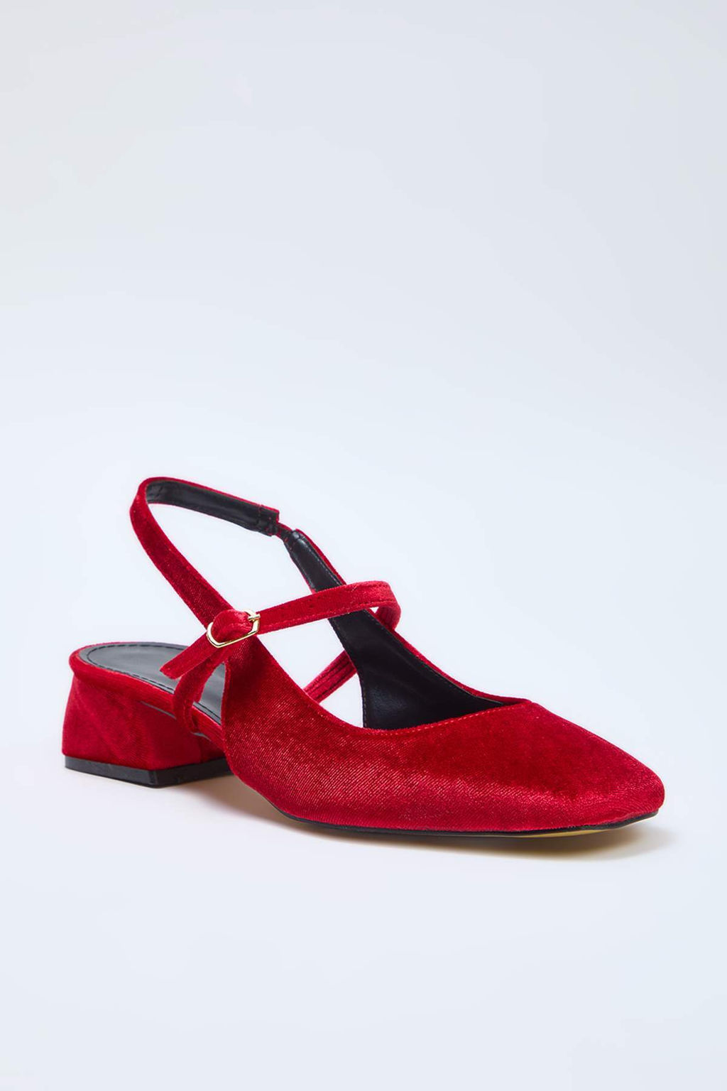 Trendyol Shoes Koyu Kahverengi Suet Mary Jane Blok Topuklu Sandalet TAKSS25TO00075 - Trendyolmilla фото 2