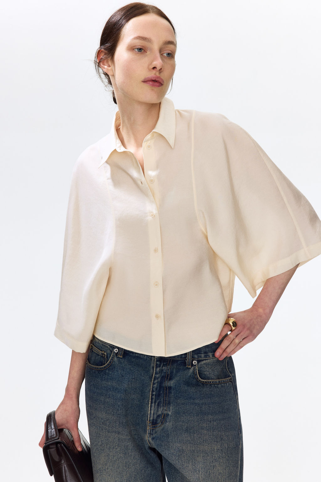 Camisa en mezcla de modal - H&m фото 2