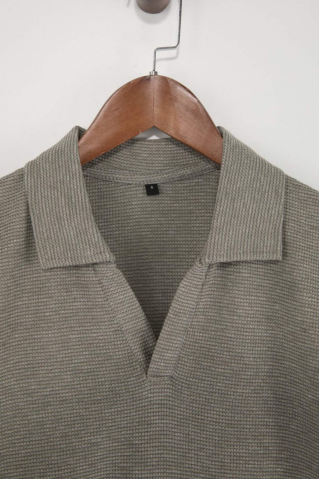 Haki Regular/Normal Kesim Dokulu Polo Yaka T-shirt TMNSS26PO00009