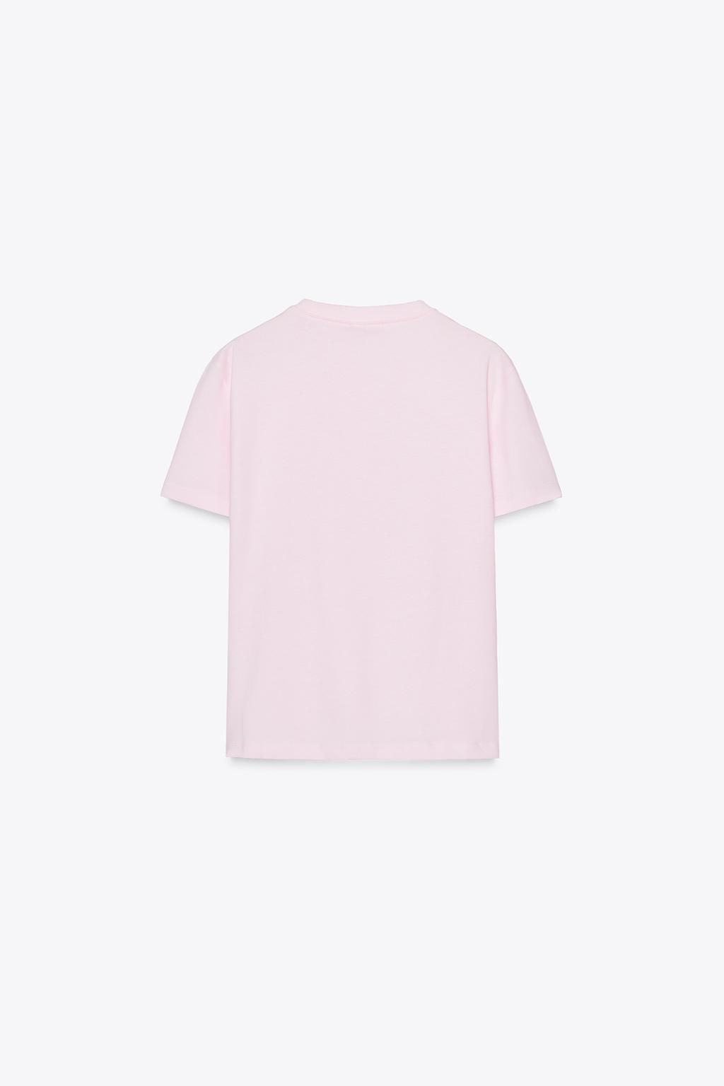 BASIC COTTON T-SHIRT - Zara фото 15